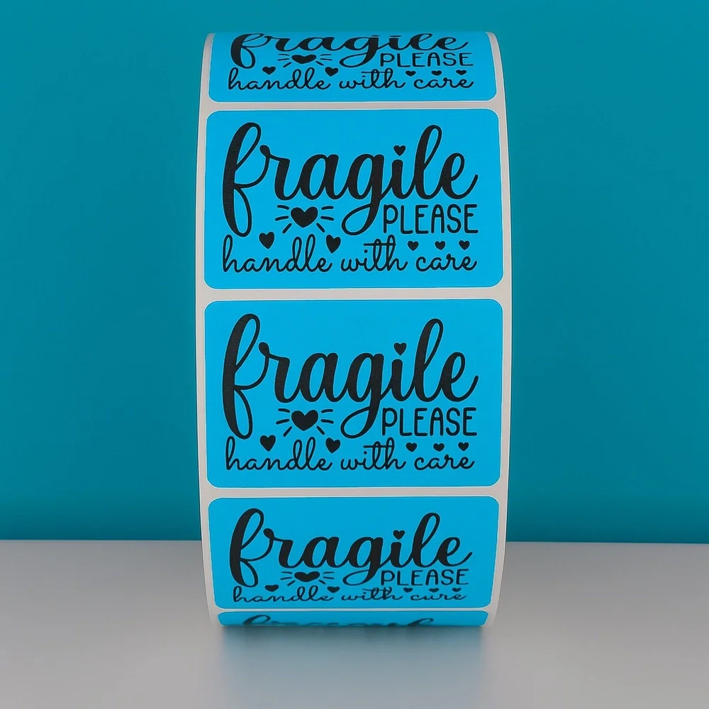 Fragile Handle With Care Stickers Shipping Labels for Packages, Mailing,Packing